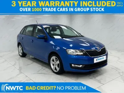 Used Skoda Rapid SE 95 HP (69 kW) 2017 Blue Hatchback