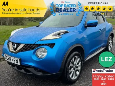 Second-hand Nissan Juke Tekna 112 CP (82 kW) 2019 Albastru SUV