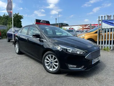 Used Ford Focus Titanium 125 HP (91 kW) 2017 Black Hatchback