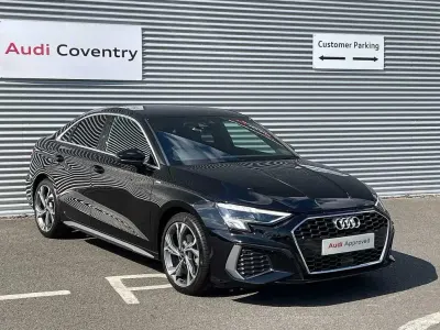 Used Audi A3 S-Line 150 HP (110 kW) 2023 Black Sedan