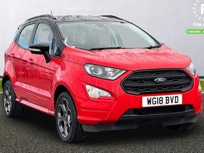 Red Used 2018 Ford Ecosport ST-Line SUV | £11,799 (Fair price)