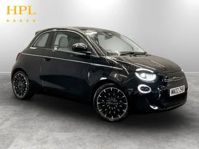 Used Fiat 500e La Prima 86 kW (118 HP) 2022 Black Hatchback