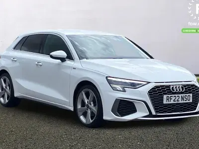 Used Audi A3 Sportback S-Line 110 HP (80 kW) 2022 White Hatchback