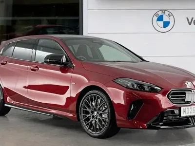 New BMW M135 300 HP (220 kW) 2026 Red Hatchback