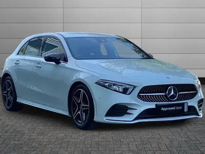 Used Mercedes A200 AMG Line Premium 163 HP (119 kW) 2023 White Hatchback
