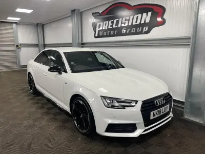 Used Audi A4 Black Edition 150 HP (110 kW) 2018 White Sedan