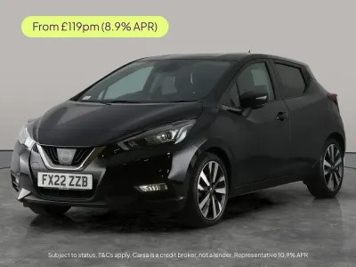 Used Nissan Micra Tekna 92 HP (67 kW) 2022 Black Hatchback