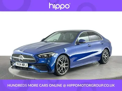Used Mercedes C200 AMG line 204 HP (150 kW) 2024 Blue Sedan