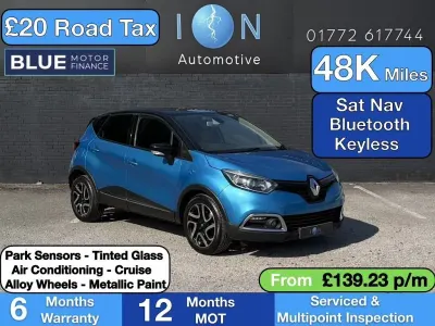 Used Renault Captur Dynamique 90 HP (66 kW) 2016 Blue SUV