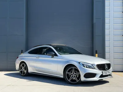 Used Mercedes C220 AMG Line Premium Plus 2017 Silver Coupe