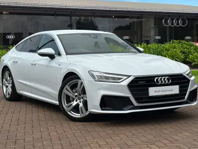 Usado Audi A7 S-Line 245 CV (180 kW) 2023 Blanco Berlina
