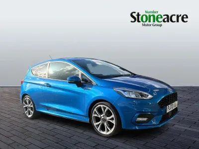 Used Ford Fiesta ST-Line X 125 HP (91 kW) 2020 Blue Hatchback