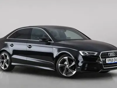 Used Audi A3 S-Line 116 HP (85 kW) 2019 Black Sedan