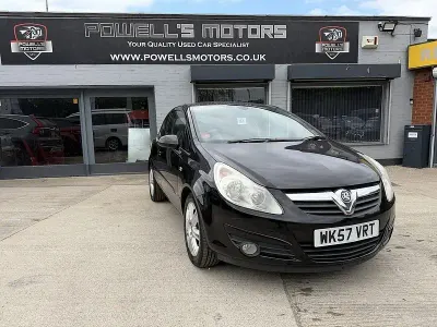 Used Vauxhall Corsa Design Edition 2007 Black Hatchback