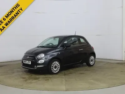 Used Fiat 500 Lounge 69 HP (50 kW) 2017 Black Hatchback