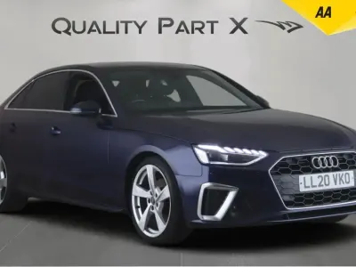 Used Audi A4 S-Line 163 HP (119 kW) 2020 Blue Sedan