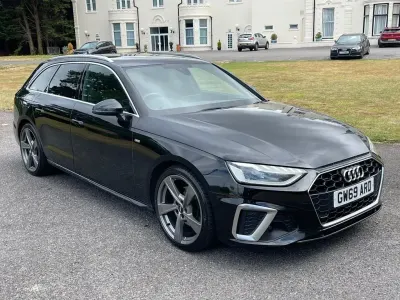 Used Audi A4 S-Line 163 HP (119 kW) 2019 Black Estate