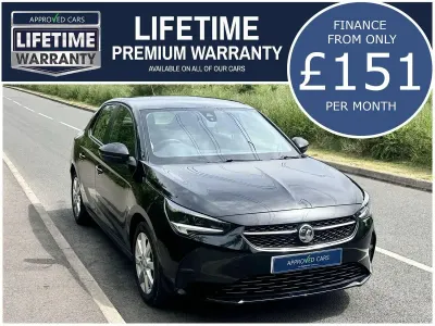 Used Vauxhall Corsa 75 HP (55 kW) 2021 Black Hatchback