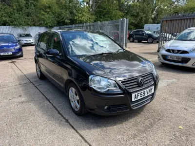 Used VW Polo Match 60 HP (44 kW) 2009 Black Hatchback