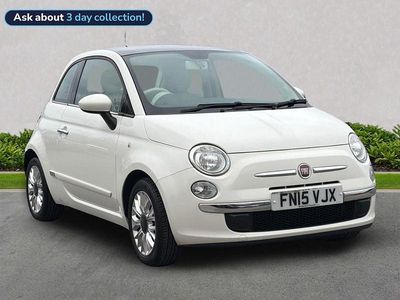 Used Fiat 500 Lounge 69 HP (50 kW) 2015 White Hatchback
