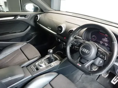 Used Audi A3 Black Edition 116 HP (85 kW) 2019 White Sedan