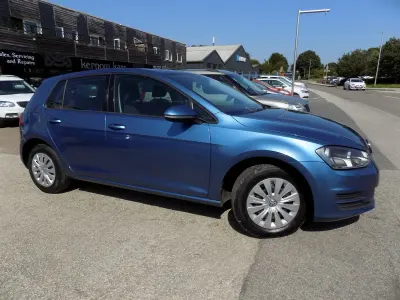 Used VW Golf VII S 2015 Blue Hatchback