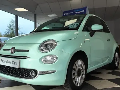 Used Fiat 500 Lounge 69 HP (50 kW) 2017 Green Hatchback