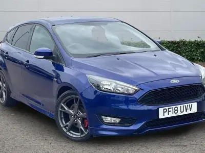 Used Ford Focus ST-Line X 182 HP (133 kW) 2017 Blue Hatchback