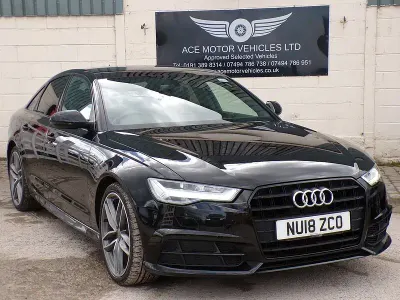 Used Audi A6 Black Edition 190 HP (139 kW) 2018 Black Sedan