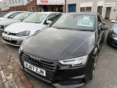 Used Audi A4 Black Edition 150 HP (110 kW) 2017 Black Sedan