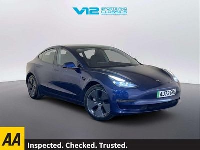Used Tesla Model 3 Long Range AWD 254 kW (346 HP) 2022 Blue Sedan