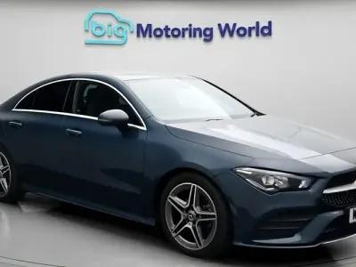 Used Mercedes CLA180 AMG line 136 HP (100 kW) 2022 Blue Coupe