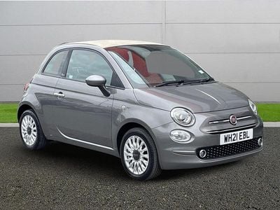 Grey Used 2021 Fiat 500 Lounge Cabriolet | £8,499 (Super price)