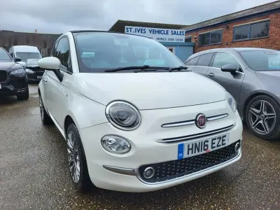 Used Fiat 500C Lounge 2016 White Cabriolet