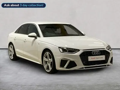 Used Audi A4 S-Line 150 HP (110 kW) 2023 White Sedan
