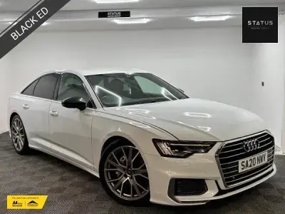 Begagnad Audi A6 Black Edition 204 HK (150 kW) 2020 Vit Sedan
