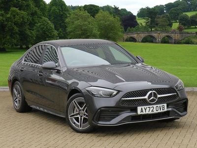 Grey Used 2022 Mercedes C300e AMG line Sedan | £25,900 (Fair price)
