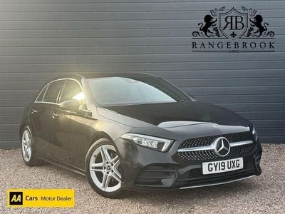 Used Mercedes A200 AMG line 150 HP (110 kW) 2019 Black Hatchback