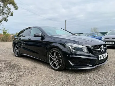 Used Mercedes CLA220 Shooting Brake AMG 177 HP (130 kW) 2016 Black Estate