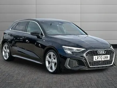 Used Audi A3 S-Line 148 HP (108 kW) 2020 Mythos black Sedan
