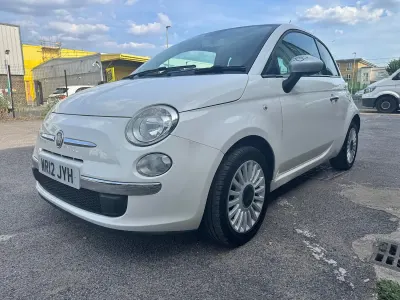 Used Fiat 500 Lounge 69 HP (50 kW) 2012 White Hatchback