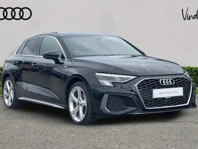 Used Audi A3 S-Line 147 HP (108 kW) 2024 Black Hatchback