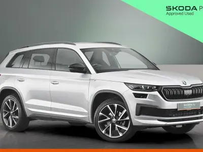 Used Skoda Kodiaq SportLine 150 HP (110 kW) 2023 Brilliant silver metallic SUV