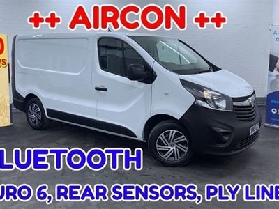 used Vauxhall Vivaro 1.6 ++ AIRCON ++ BLUETOOTH ++ 1 OWNER FROM NEW ++ EURO 6, DAB, REAR SENSORS,PLY LINED, 3 SEATS, ELEC