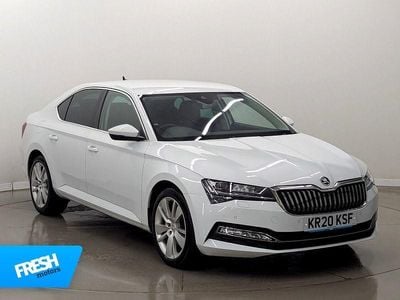 Used Skoda Superb SE L 190 HP (139 kW) 2020 White Hatchback