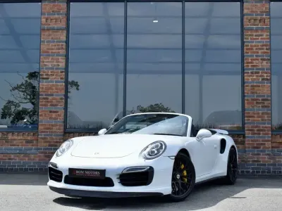 Used Porsche 911 Turbo S Cabriolet 560 HP (411 kW) 2015 White Cabriolet