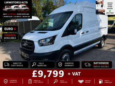 Used Ford Transit 130 HP (95 kW) 2022 White Van