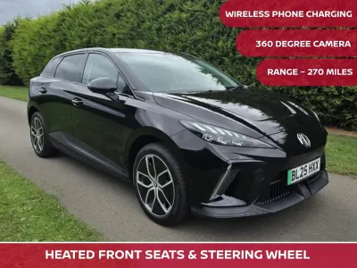 New MG MG4 EV Trophy 2025 Black Hatchback