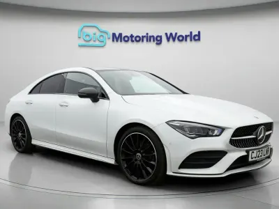 Used Mercedes CLA200 AMG line 163 HP (119 kW) 2022 White Coupe