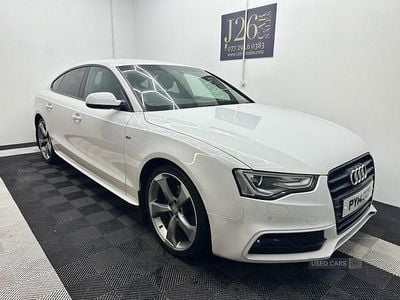 Used Audi A5 S-Line 2014 White Hatchback